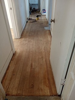 Hard wood floors before