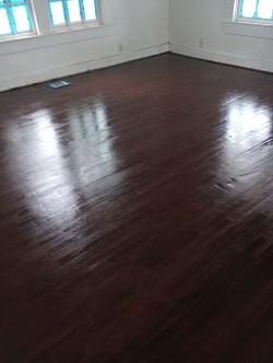 Hard wood floors after
